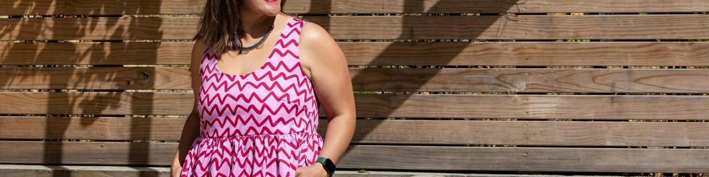 Dresses by Two Plus Lou offer unique designs in classic dress styles that allow you to show your originality.