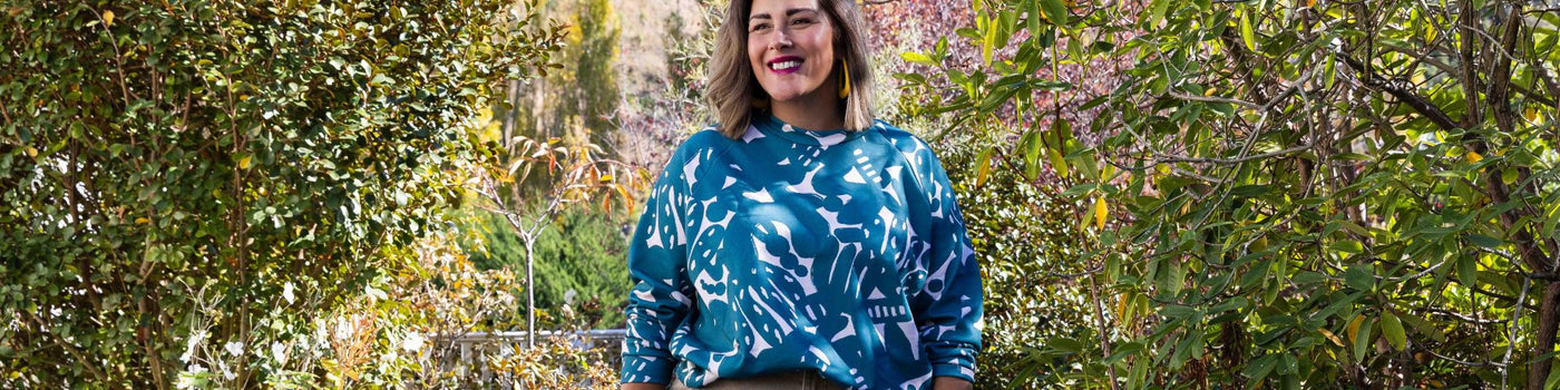 All our Two Plus Lou sweaters are bright original prints with raglan sleeve. Show your originality in a Two Plus Lou Greta Sweater - you'll get lots of comments, we promise!