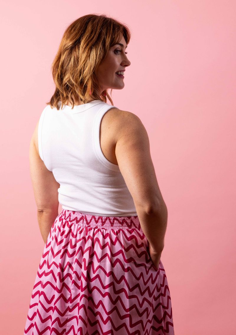 Bowie skirt - Raspberry Ziggy