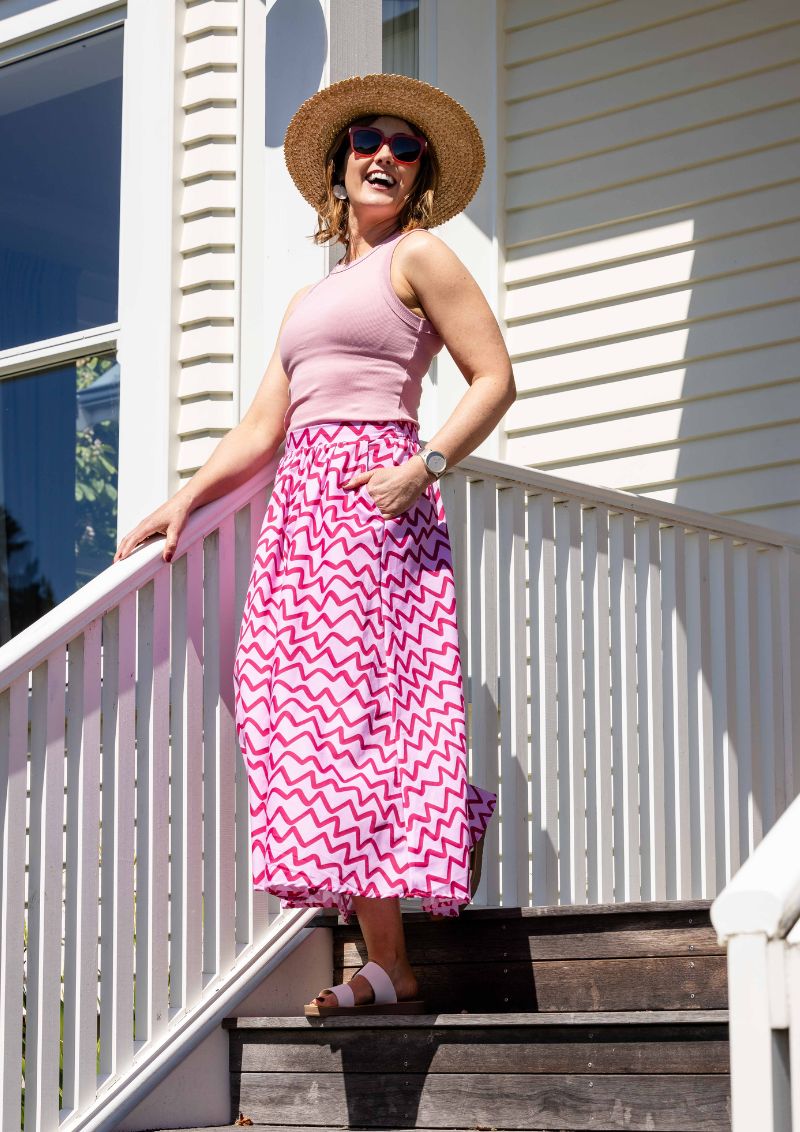 Bowie skirt - Raspberry Ziggy