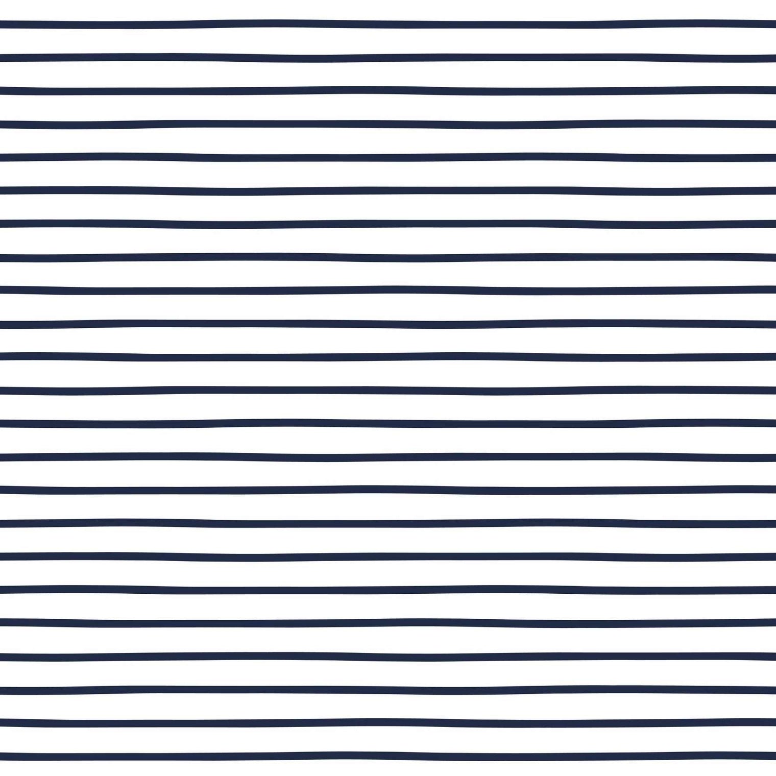 Roller Turtleneck - Navy Stripe Lighter Weight
