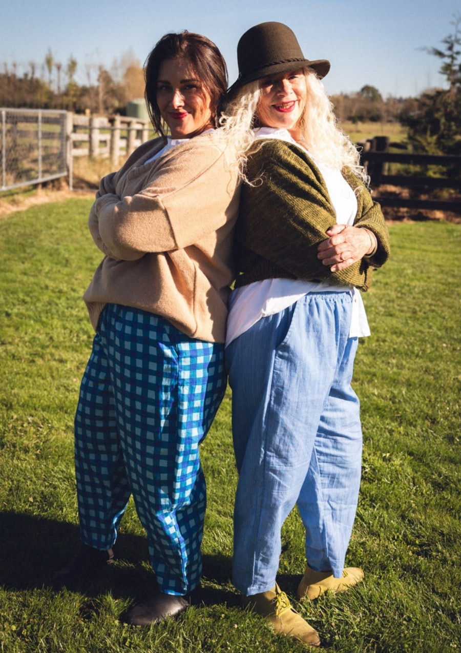 Balloon Pant - Thin Pin Blue