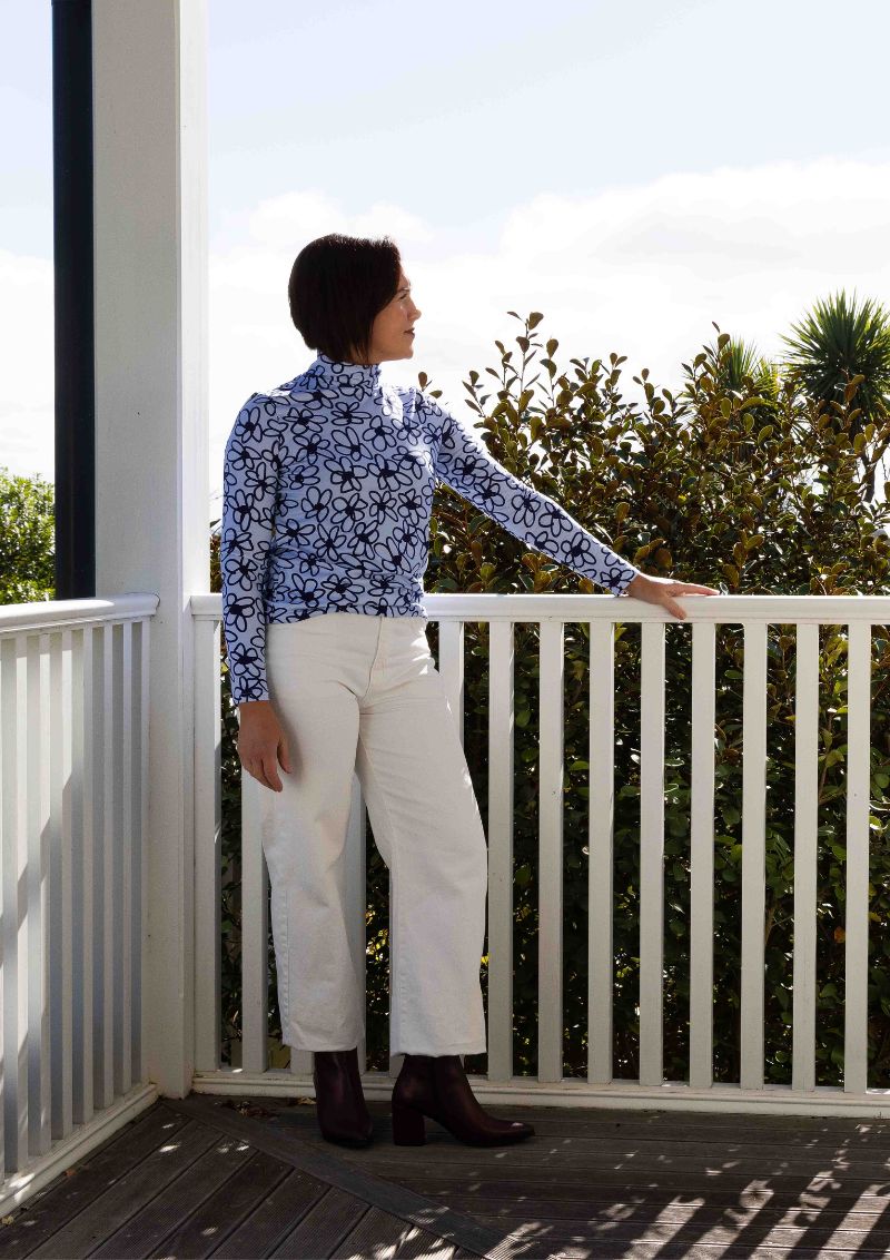 Roller turtleneck - Bloom Blue