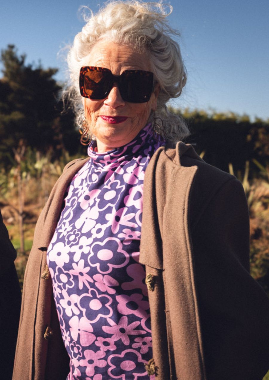 Roller Turtleneck - Bouquet Rose