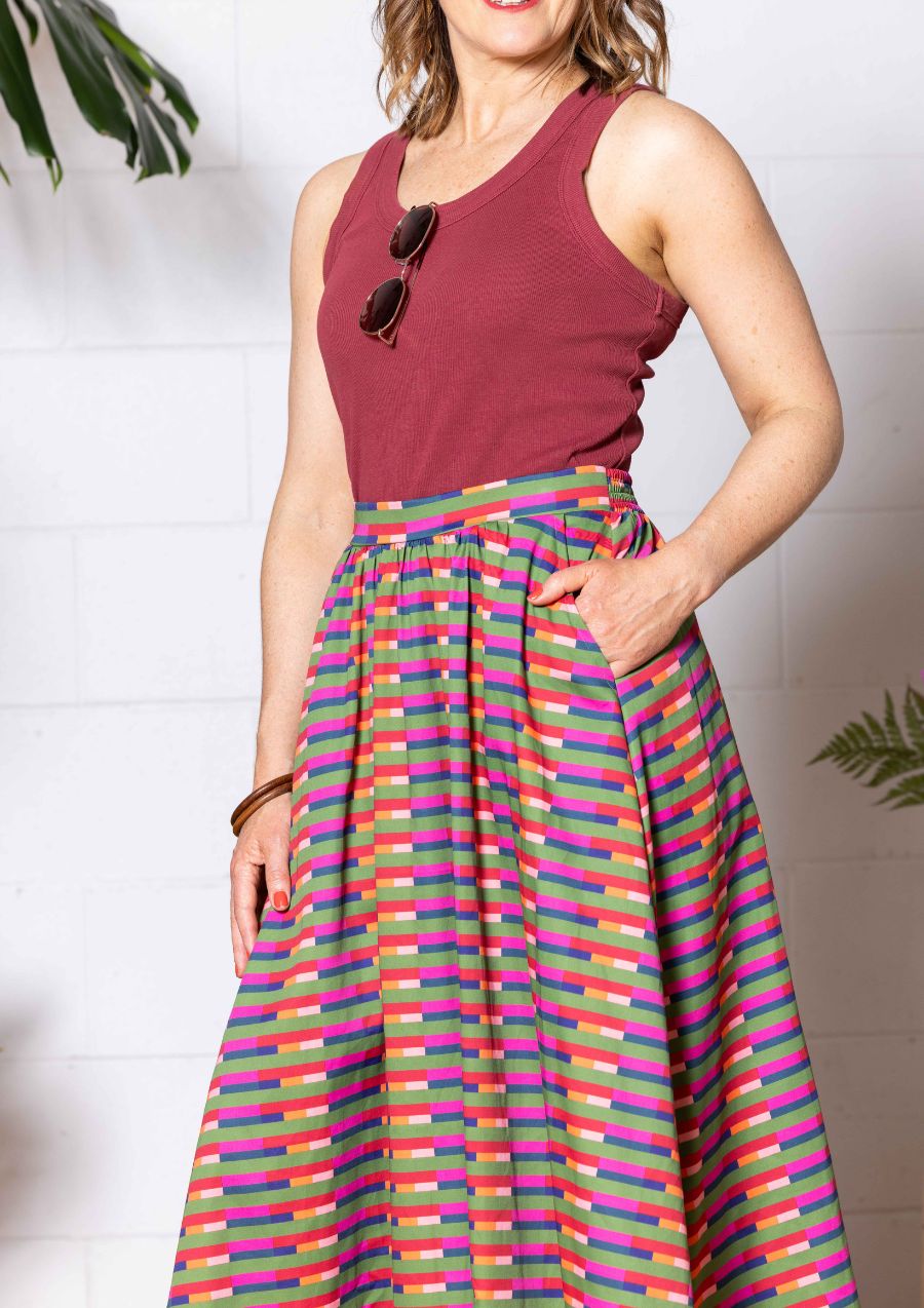 Bowie Skirt - Long Lines Retro