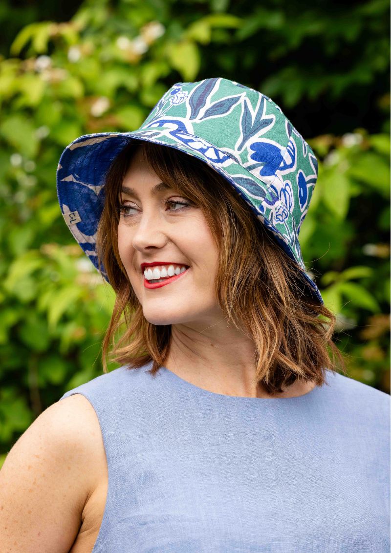 Bucket Hat - Euni Green / New Muse Blue
