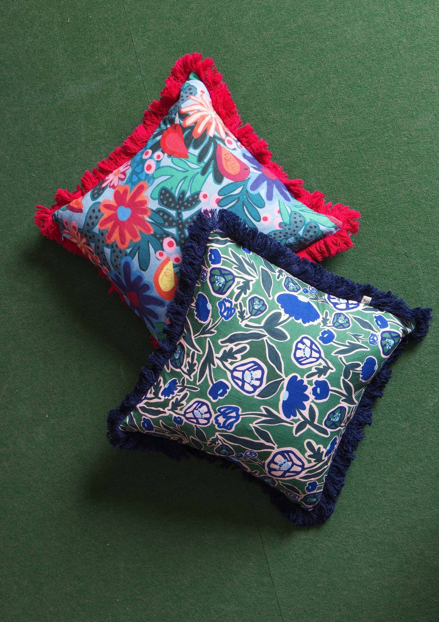 Cushion - Euni Blue / Euni Green