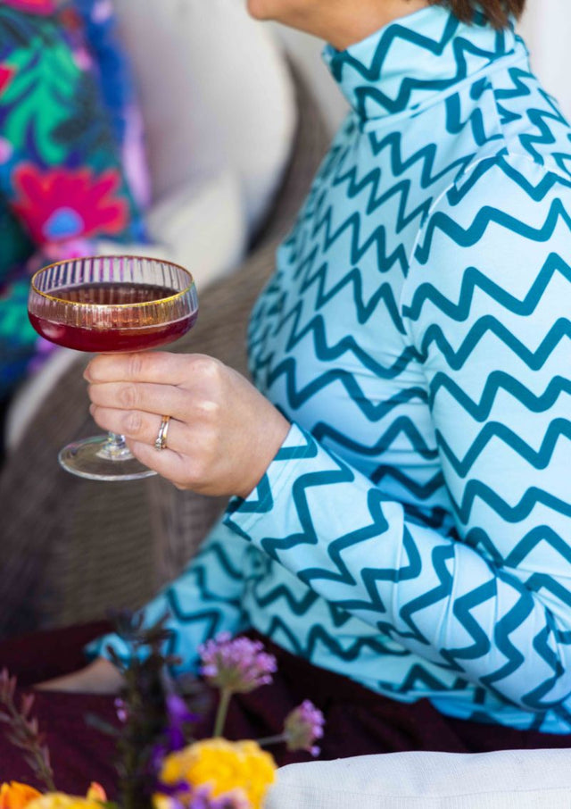 Roller turtleneck - Sea Green Ziggy