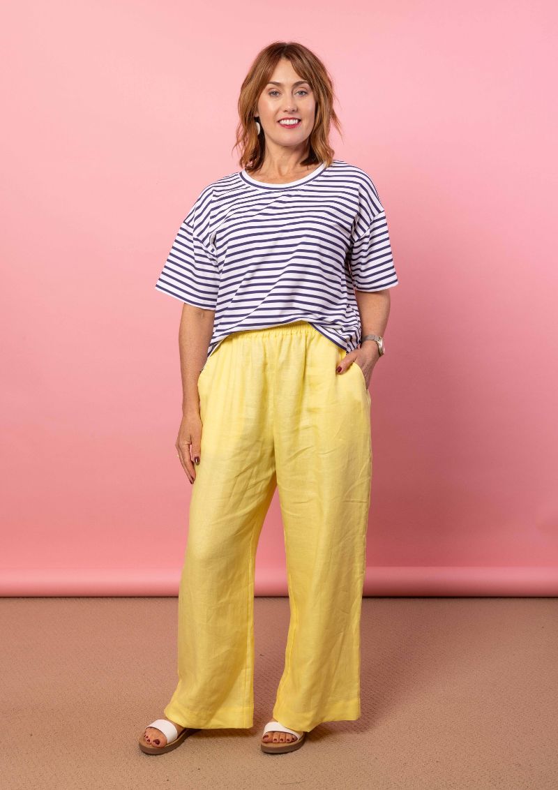 Solace Wide Leg Pant - Lemonade