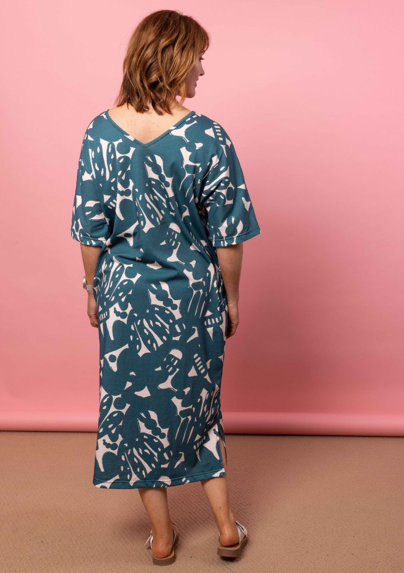 Belo Reversible Dress - New Muse Ocean