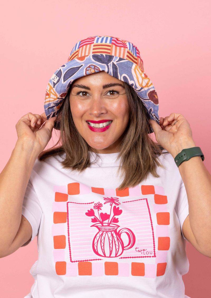 Bucket Hat - Euni Blue / Nice Splice Multigrain