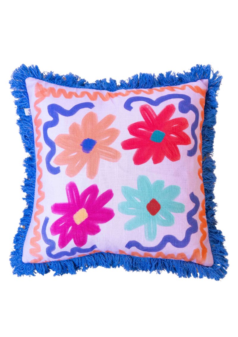 Cushion - Flowers Pink