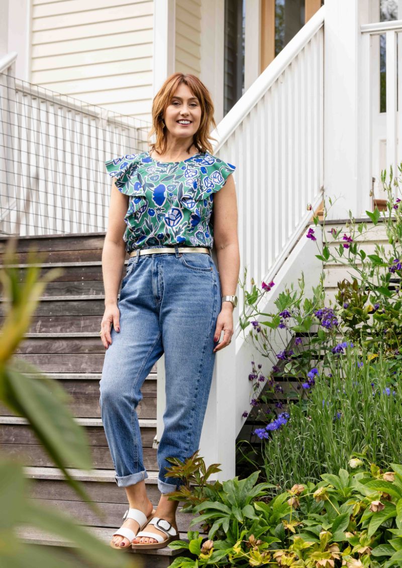 Vita Frill Top - Euni Green