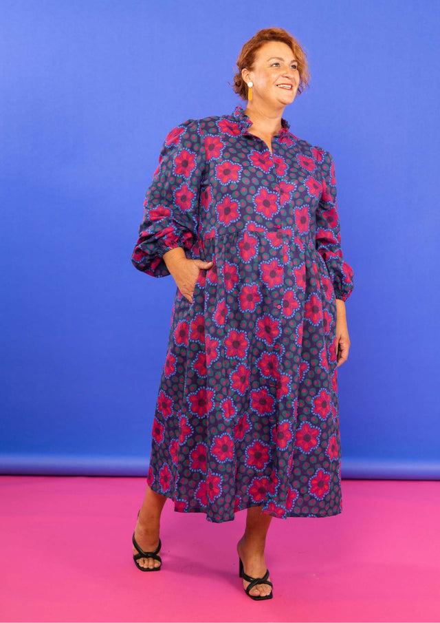 Chanteuse Shirt Dress - Mosaic