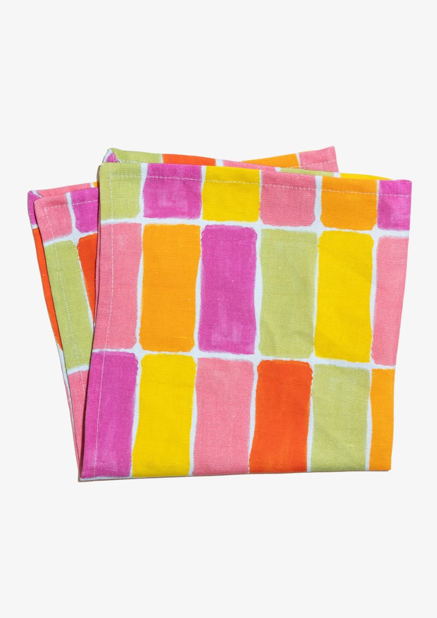Fruit Salad Cotton Linen Napkins