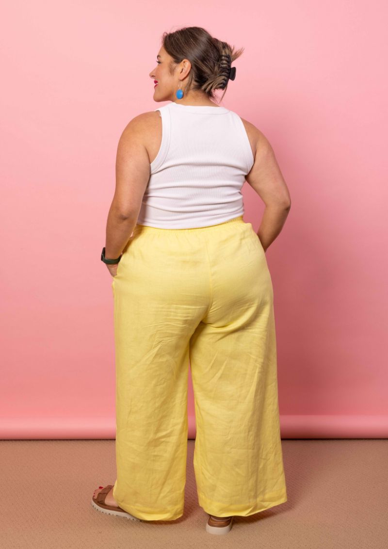Solace Wide Leg Pant - Lemonade