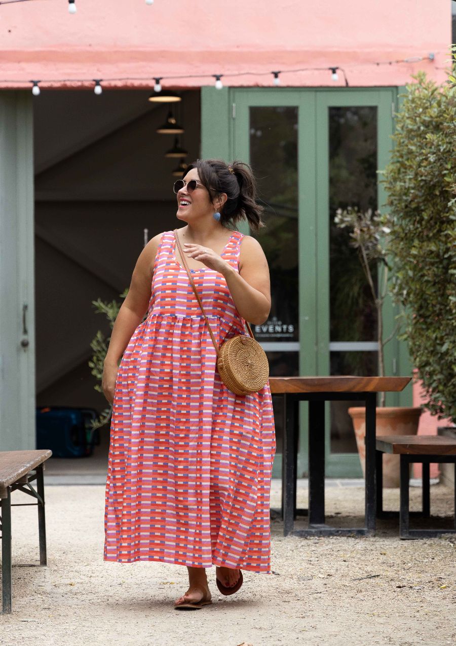 Reverie Reversible Dress - Long Lines Peaches