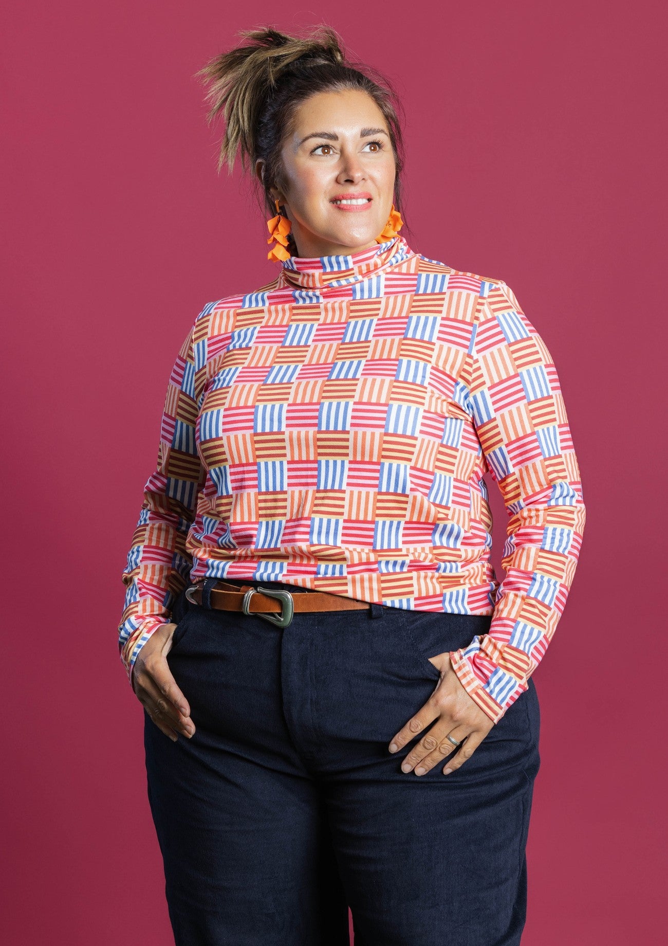 Roller Turtleneck - Nice Splice Multigrain