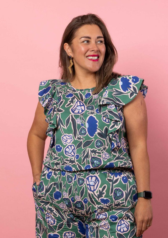 Vita Frill Top - Euni Green