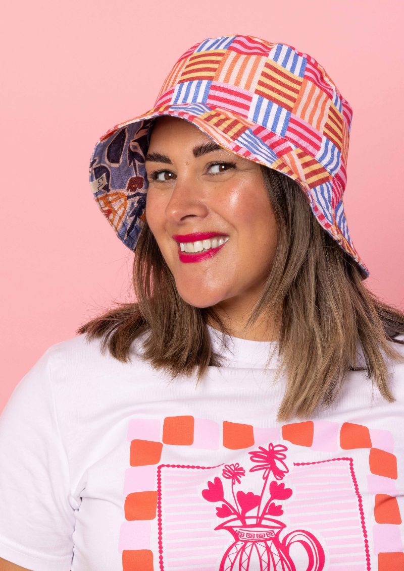 Bucket Hat - Euni Blue / Nice Splice Multigrain