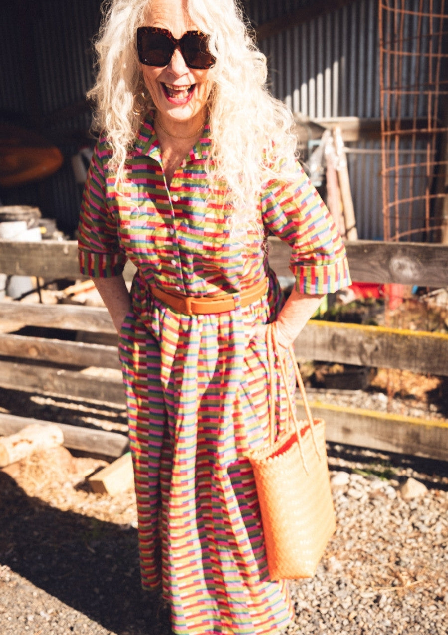 Peta Shirt Dress - Long Lines Retro