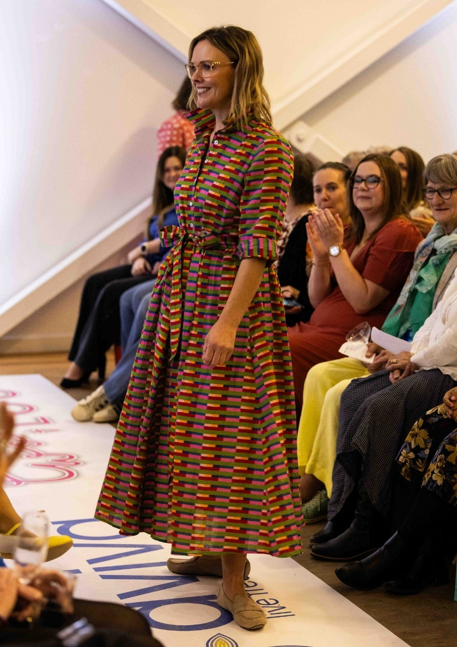 Peta Shirt Dress - Long Lines Retro