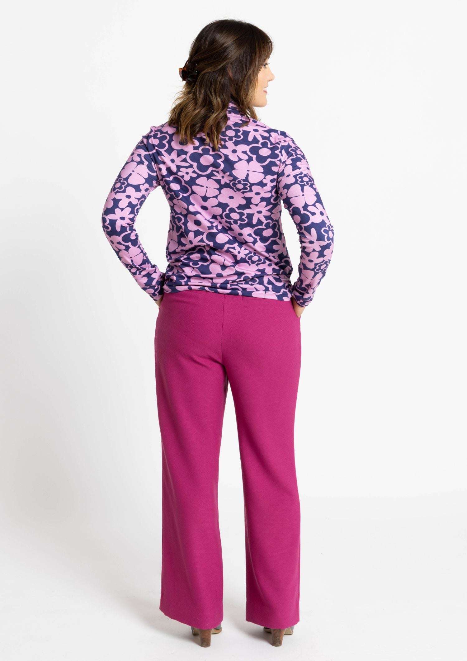 Roller Turtleneck - Bouquet Rose