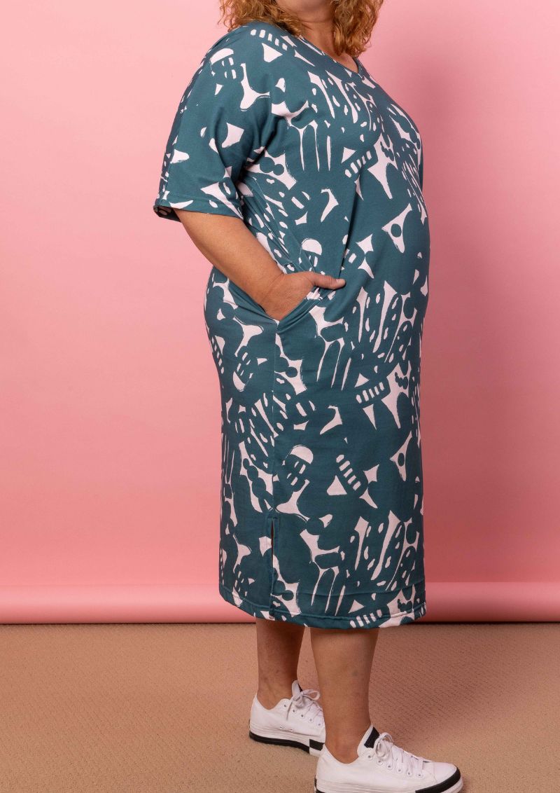 Belo Reversible Dress - New Muse Ocean