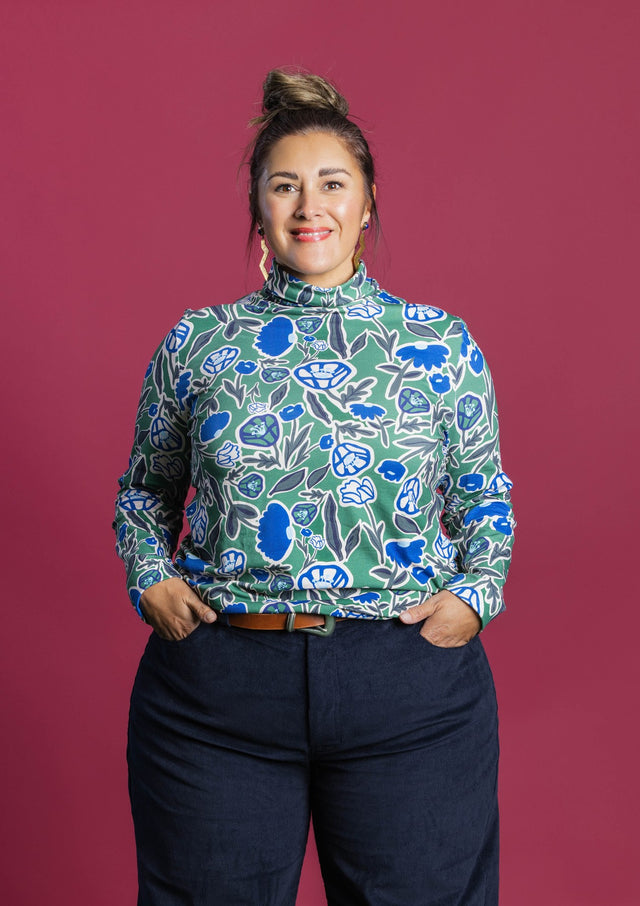 Roller Turtleneck - Euni Green