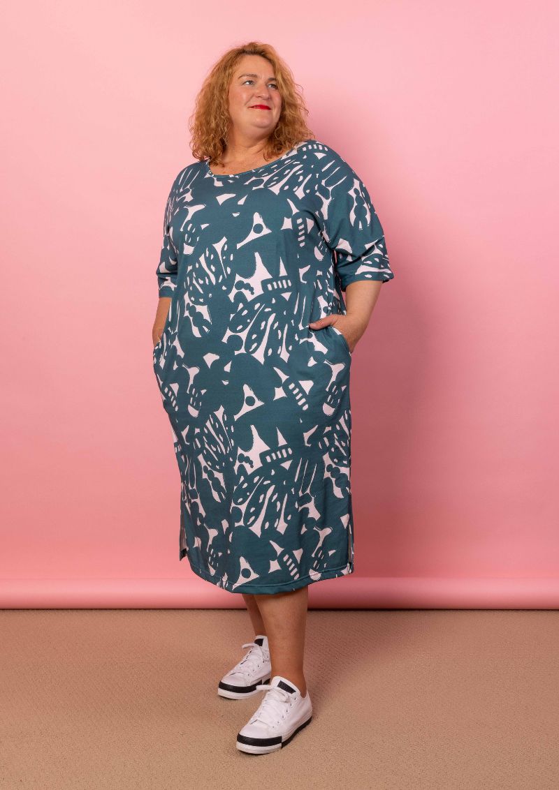 Belo Reversible Dress - New Muse Ocean