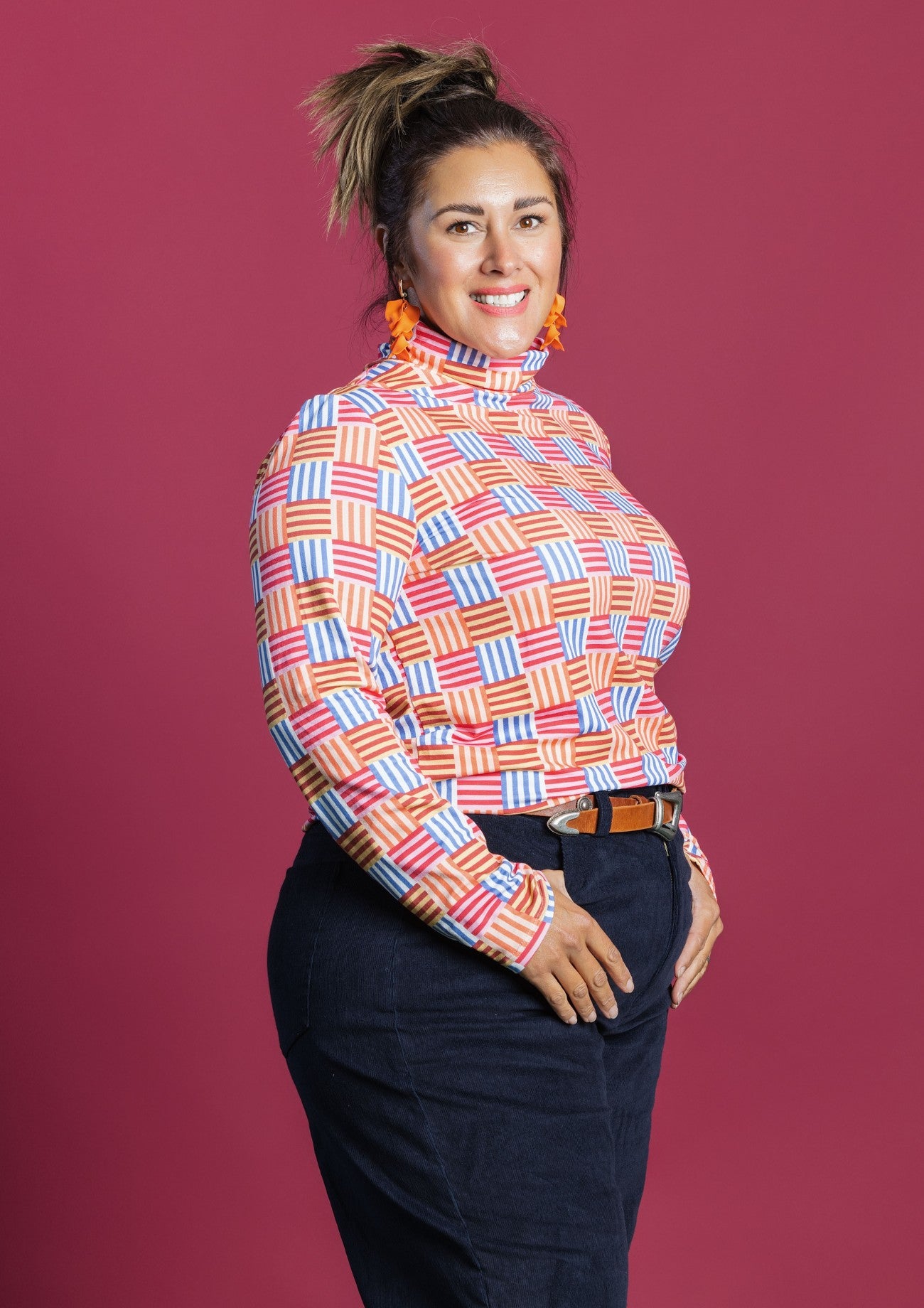 Roller Turtleneck - Nice Splice Multigrain