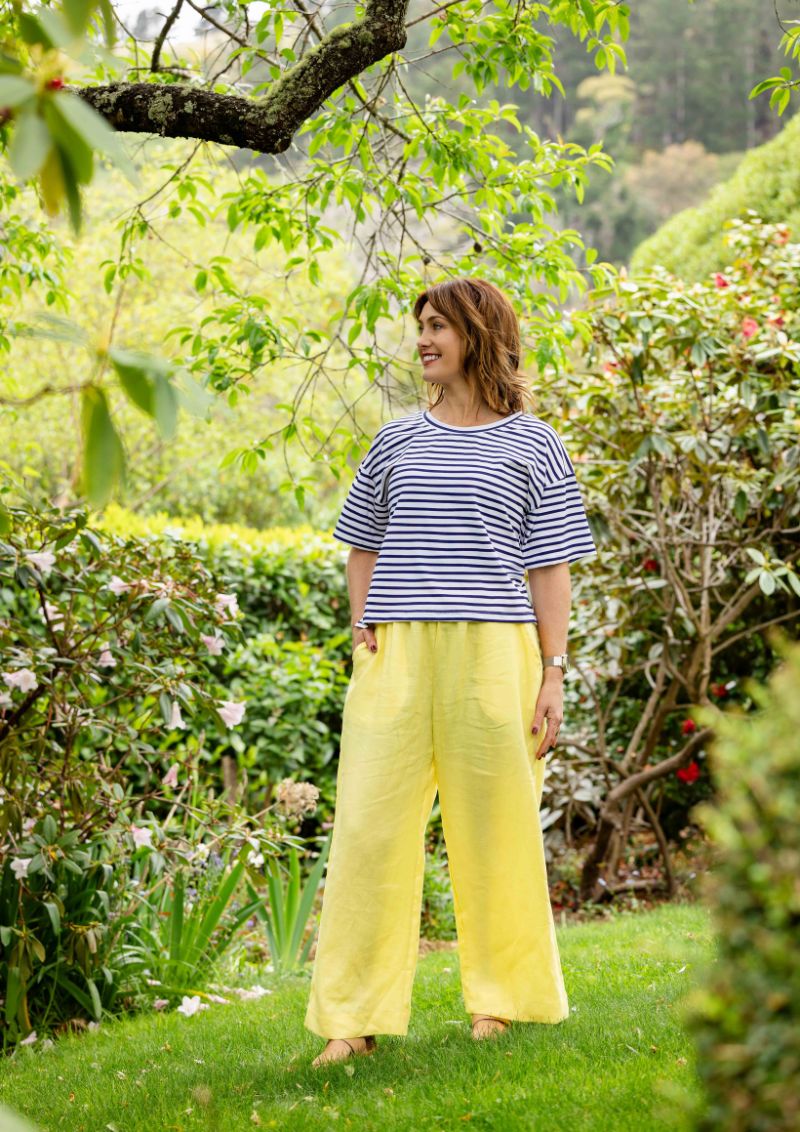 Solace Wide Leg Pant - Lemonade
