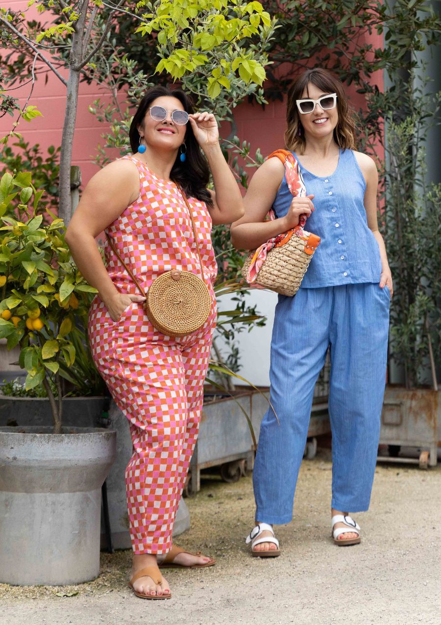 Balloon Pant - Thin Pin Blue