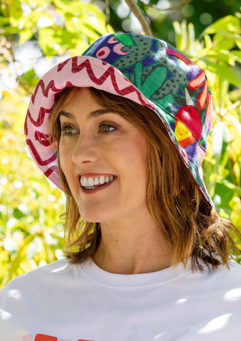 Bucket Hat - Raspberry Ziggy / Wilderness