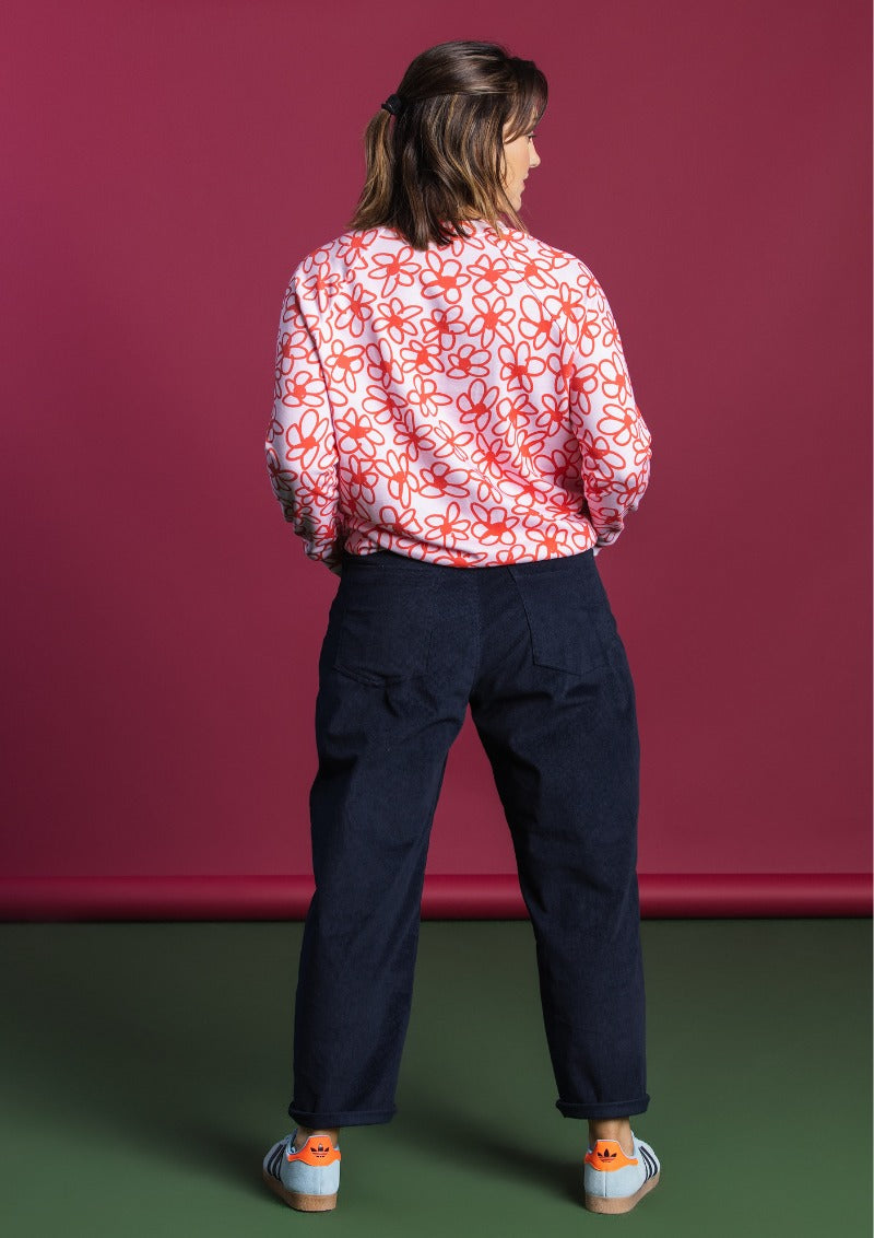 Greta Sweater - Bloom Scarlet