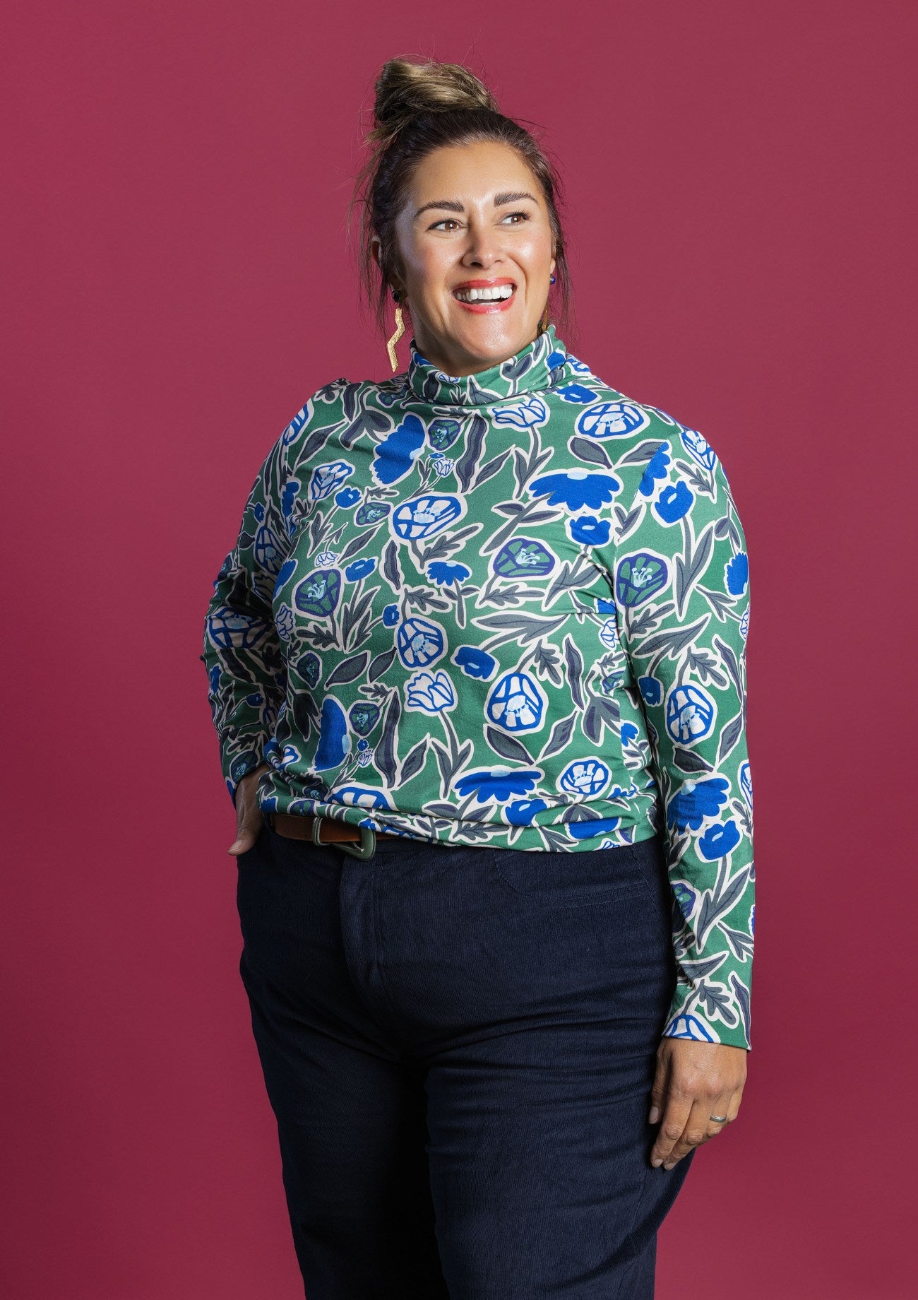 Roller Turtleneck - Euni Green