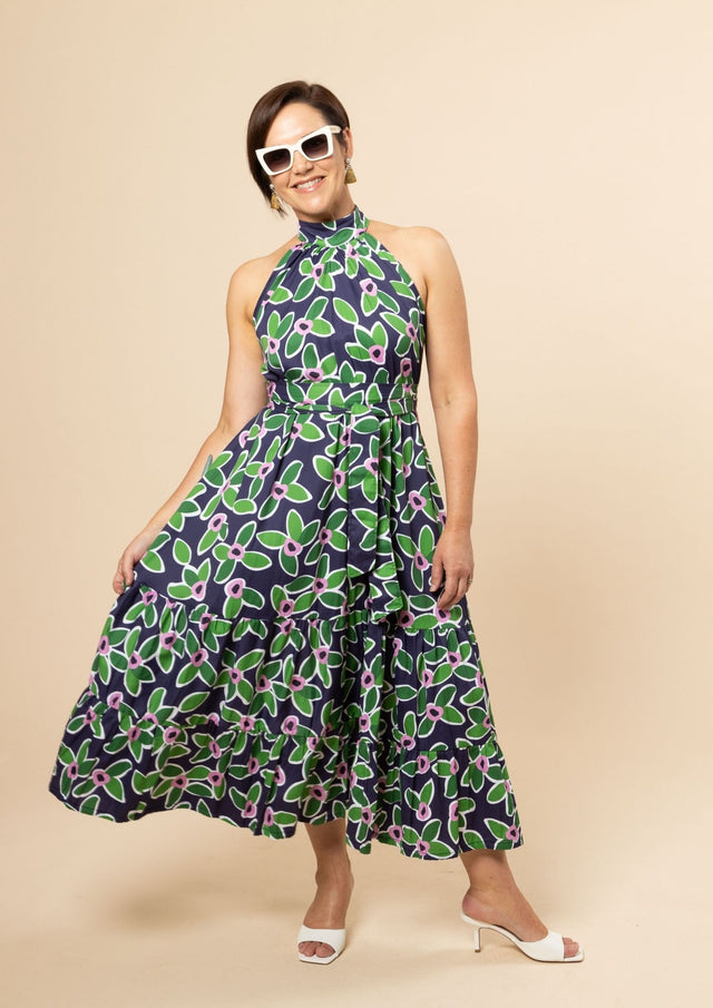 Portia Halterneck Dress - FloraNova