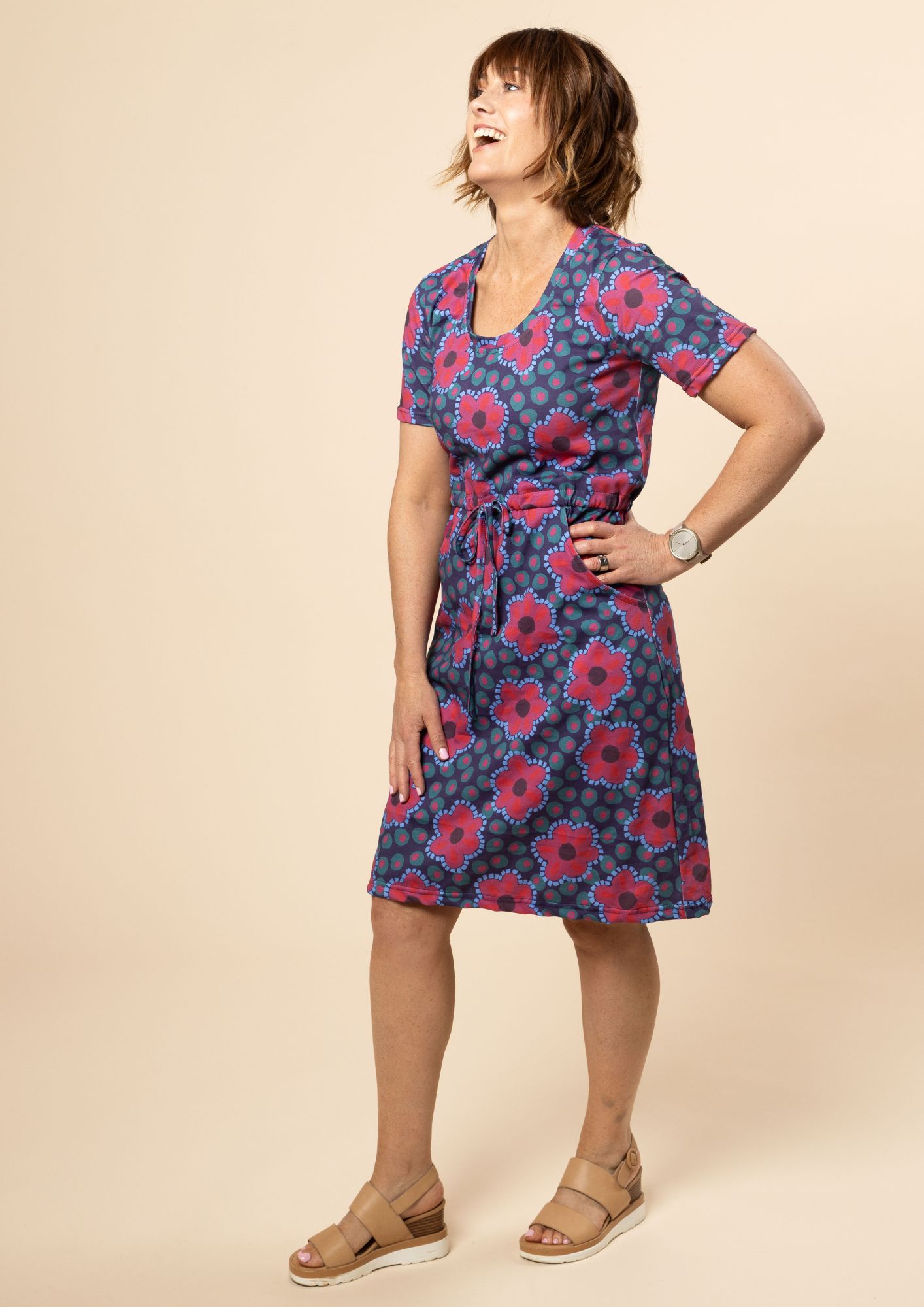 Maine dress (sleeved) - Mosaic