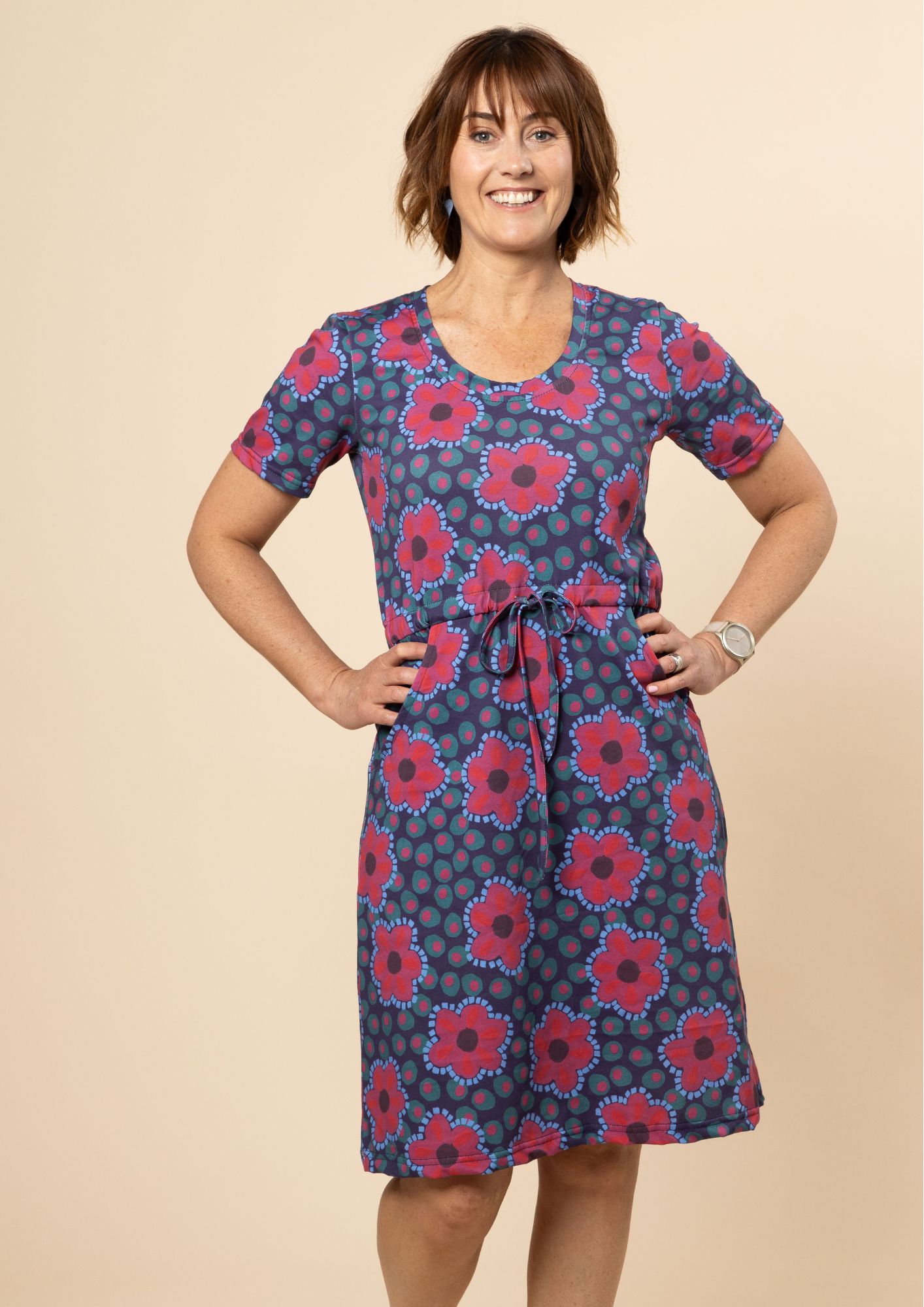 Maine dress (sleeved) - Mosaic