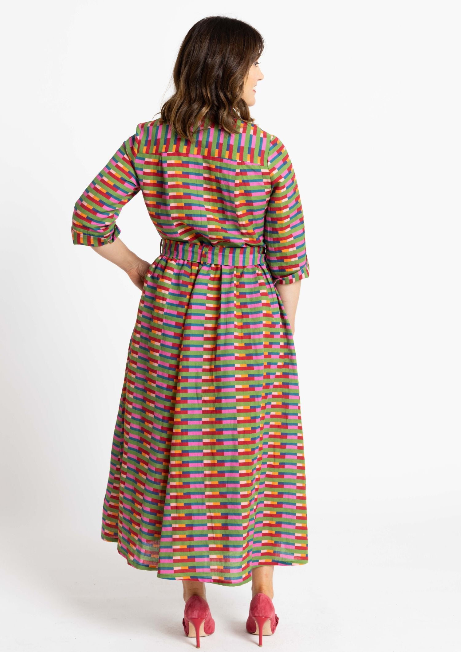 Peta Shirt Dress - Long Lines Retro