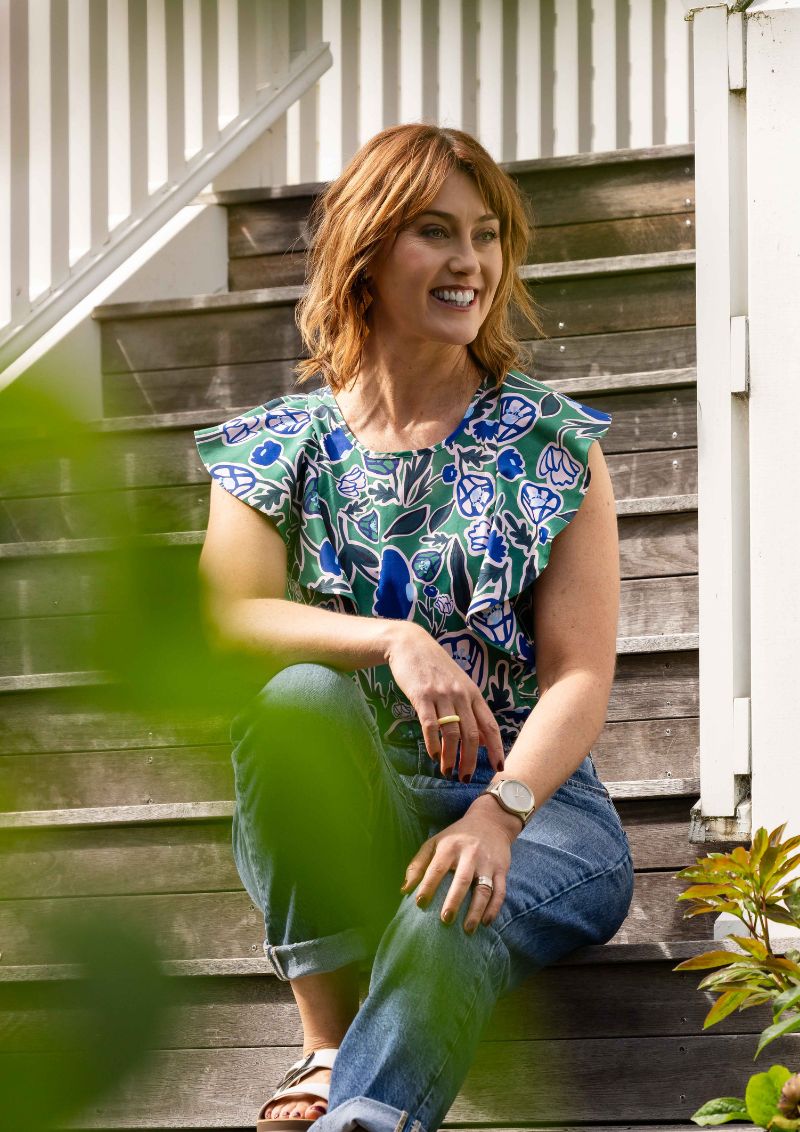 Vita Frill Top - Euni Green