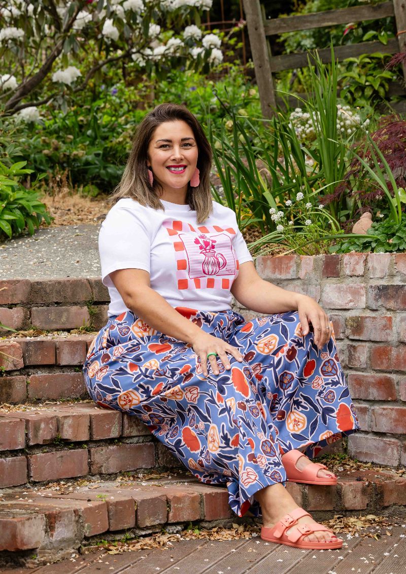 Solace Wide Leg Pant - Euni Blue