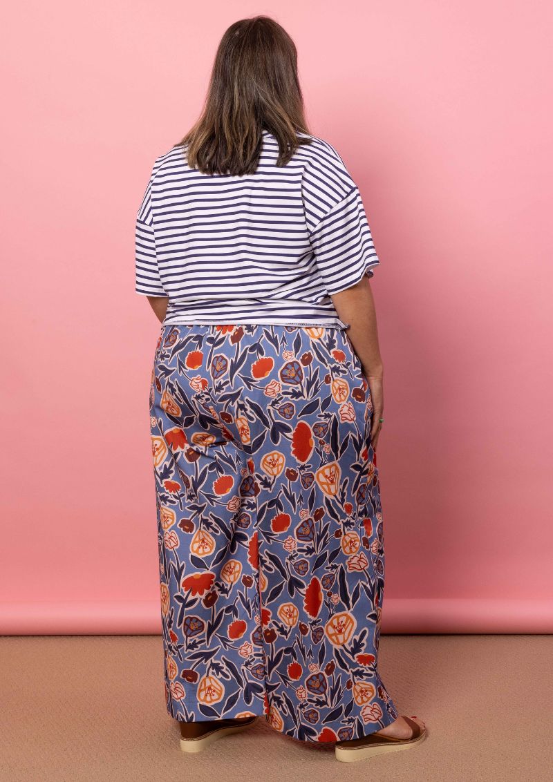 Solace Wide Leg Pant - Euni Blue