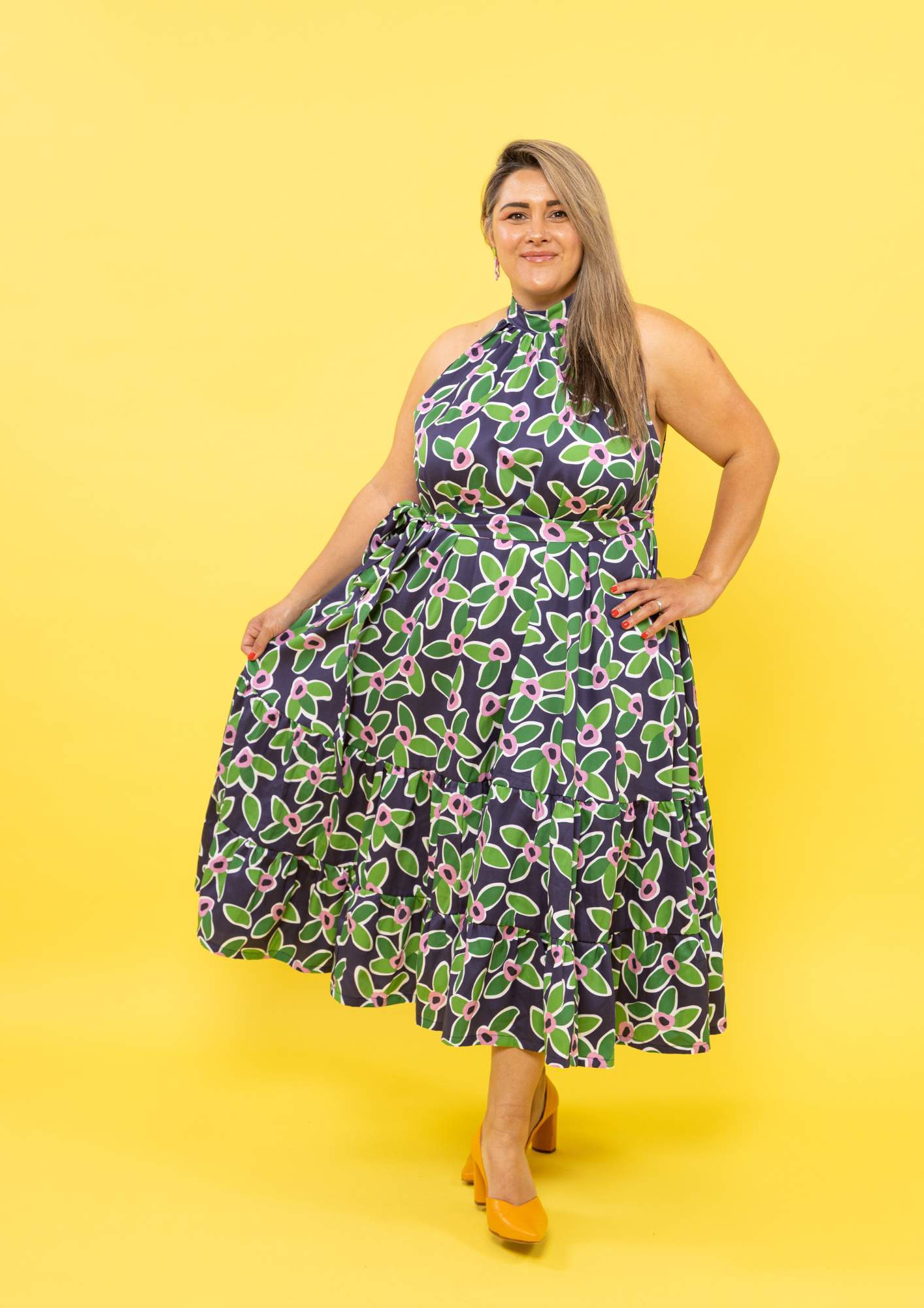 Portia Halterneck Dress - FloraNova