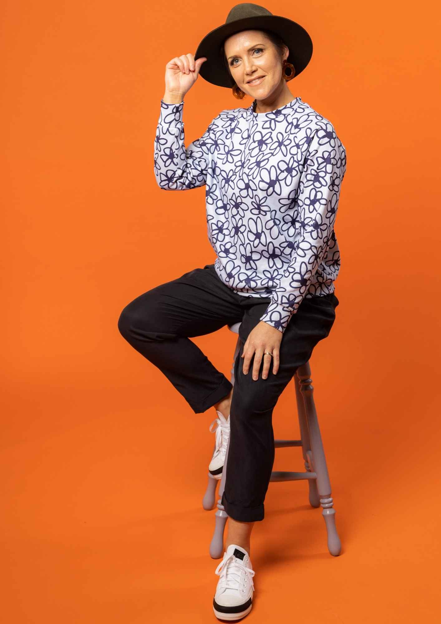 Greta Sweater - Bloom Blue