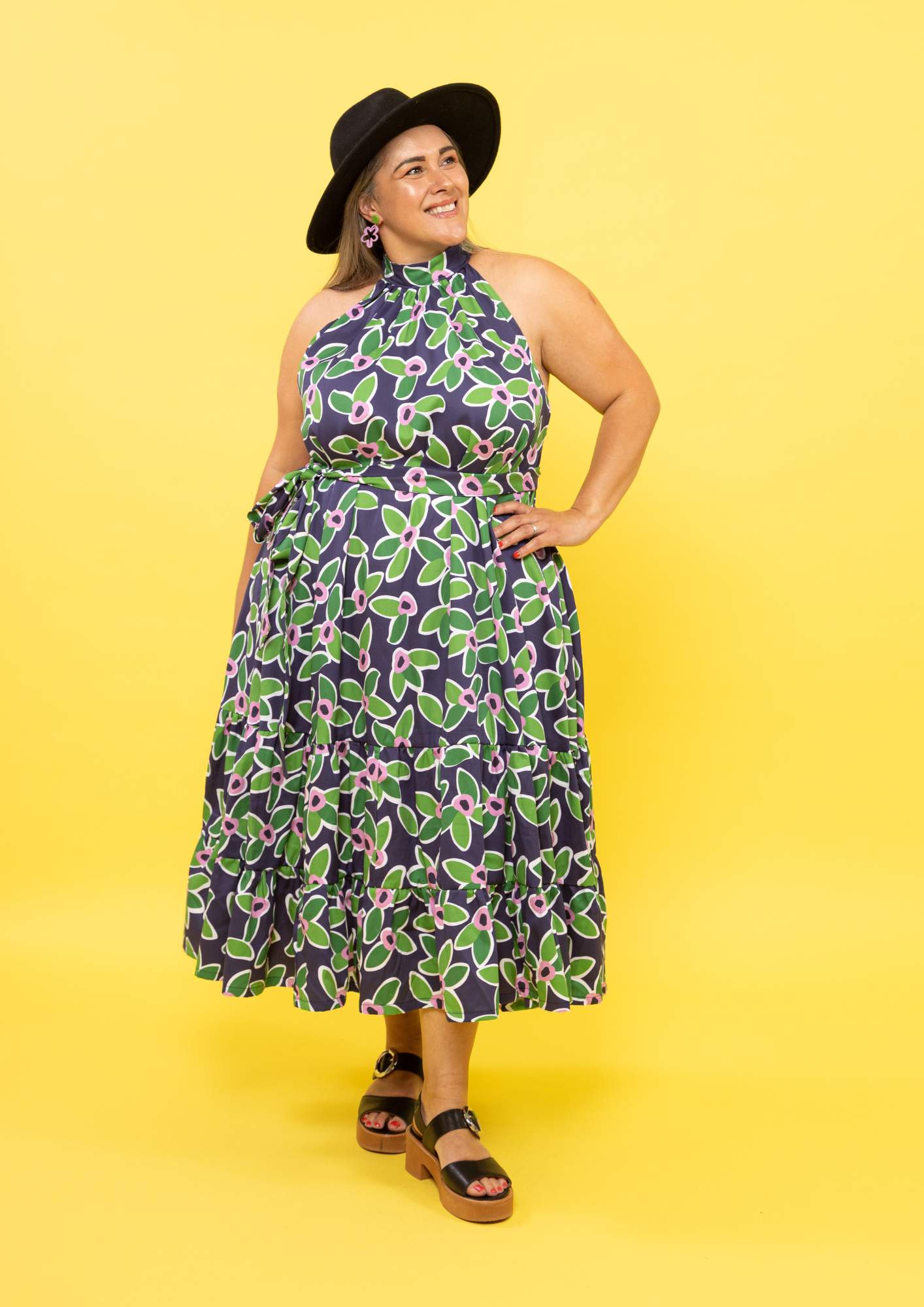 Portia Halterneck Dress - FloraNova