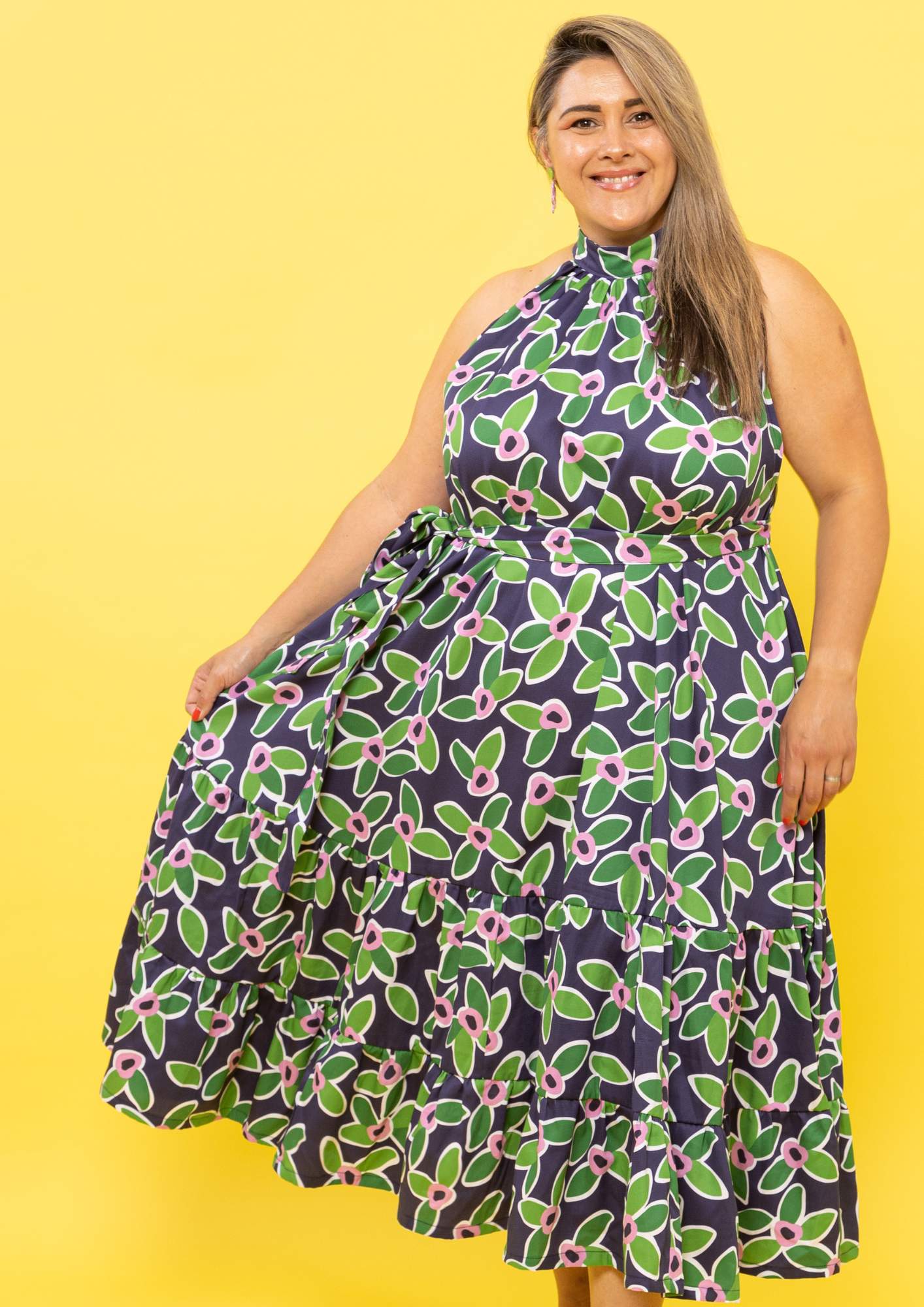 Portia Halterneck Dress - FloraNova