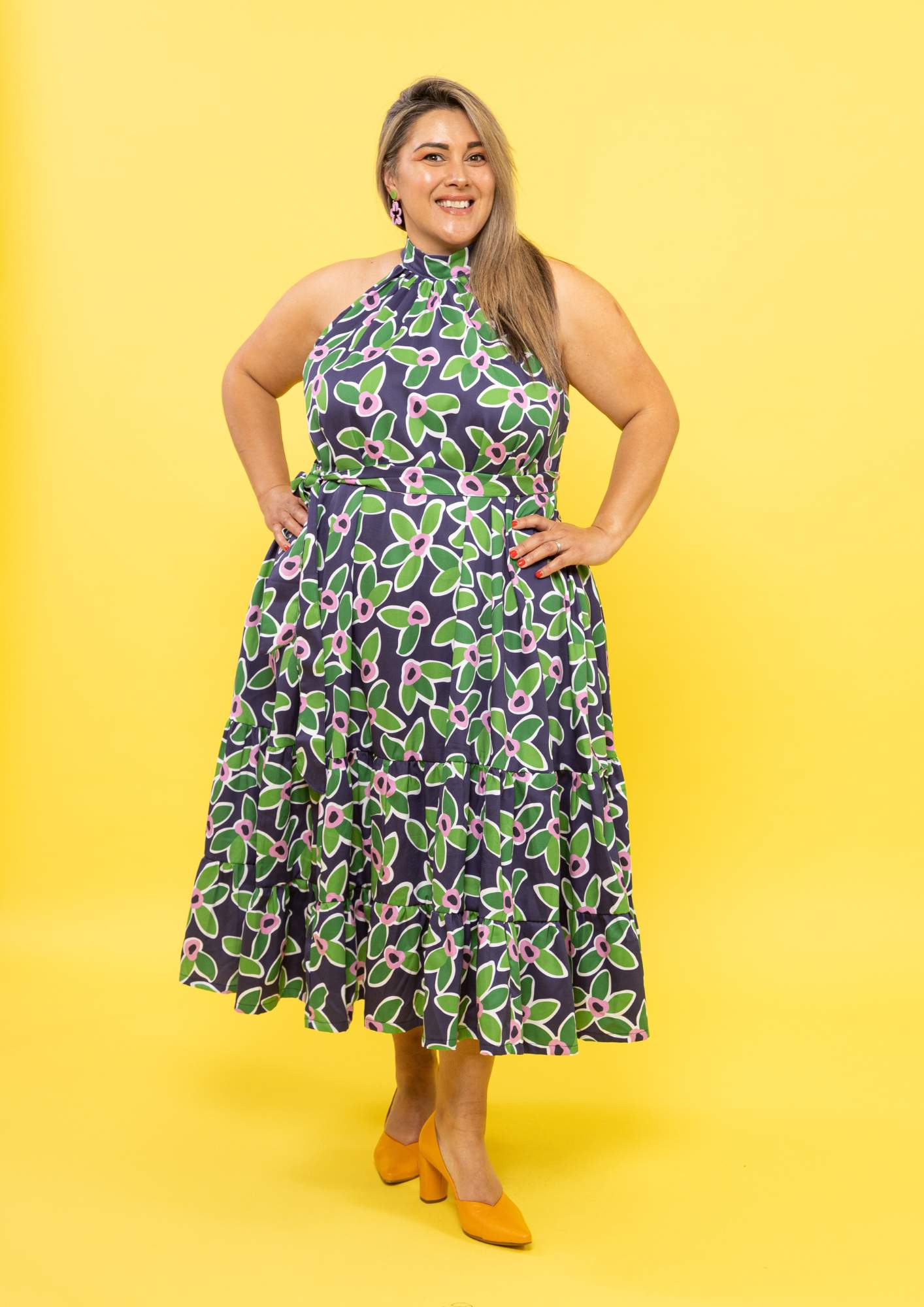 Portia Halterneck Dress - FloraNova