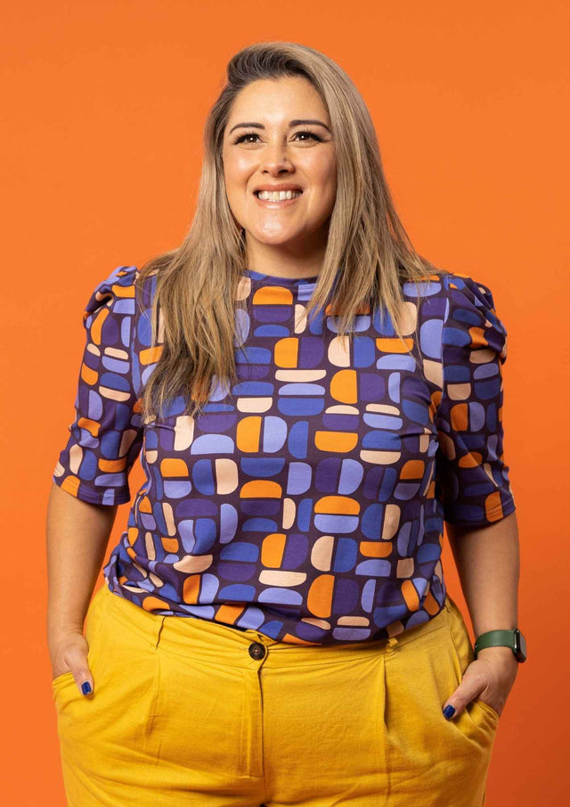 Power Puff Top - Belladonna