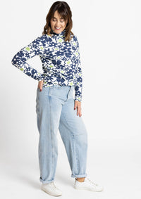 Roller Turtleneck - Bouquet Navy